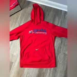Nike Phillies Sweatshirt Hoodie Fightin Phils 2013 Baseball Red Blue Size M thumbnail 2