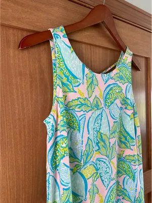 Lilly Pulitzer Kristen Swing Tank Top in Urchin Pink Vitamin Sea Women’s Small thumbnail 6