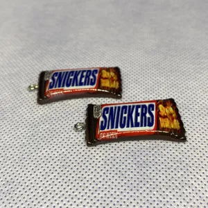 2pc Resin Candy Snack Charms DIY Projects Necklace or Earrings Orange thumbnail 8