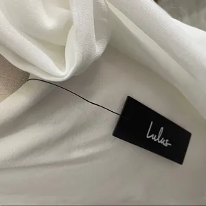 Lulus CONFIDENT CUTIE WHITE TIE BACK SLEEVELESS MINI DRESS thumbnail 5