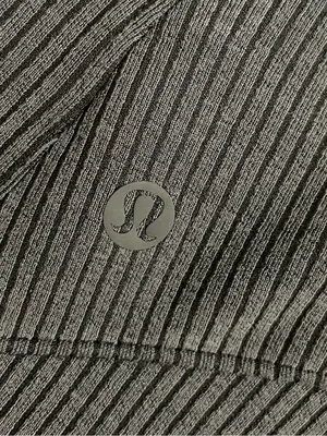 lululemon Ribbed Softstreme Zip leg High Rise Cropped 25” Pants Black Size 12 thumbnail 10