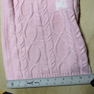 Playboy x Missguided Cable Knit Flare Pants Pink‎ Y2K Wide Leg Womens US 2 thumbnail 7