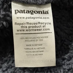 Patagonia Women's S Smolder Blue Gray Los Gatos 1/4-Zip Sherpa Fleece Pullover thumbnail 6
