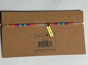 Natural Life Giving Beaded Bracelet - Live Happy - #1007 thumbnail 2
