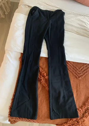 ASOS Tall Slim Kick Flare Trousers With Seams thumbnail 1