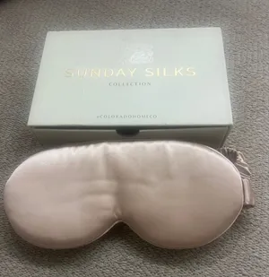 Sunday Satin Eye Mask in Champagne thumbnail 1