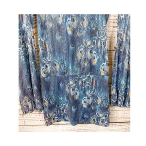 NWOT Savee Laguna Beach Women's Peacock Feather Mini Dress Multicolor Small thumbnail 13