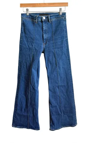 3x1 Denim Nicolette Ultra High Rise Flare Jeans Clio Size 27 thumbnail 1