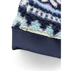 Aerie Sherpa Sweatshirt XS Polar Chic Nordic Print Cabincore‎ Chalet Ski Resort thumbnail 7