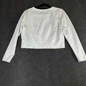 OFFLINE by Aerie Womens XXL White Cropped Long Sleeve Crewneck Sweatshirt thumbnail 9
