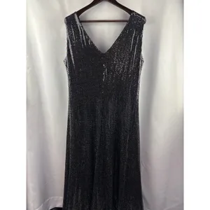 Women’s Ulla Popken Size 18 Black Sequin Evening Dress thumbnail 3