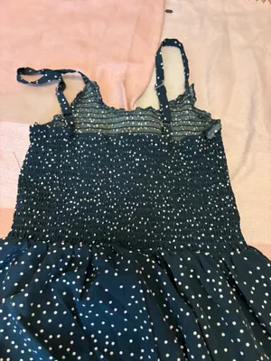 Green/white polka dot summer dress Green Size M thumbnail 2