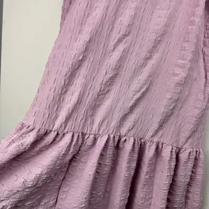 Lulu’s Sunny Love Seersucker Puff Sleeve Button Front Midi Dress Sz XL Lilac thumbnail 15