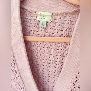 Lavender Sweater Cardigan by A New Day- Target size medium thumbnail 5