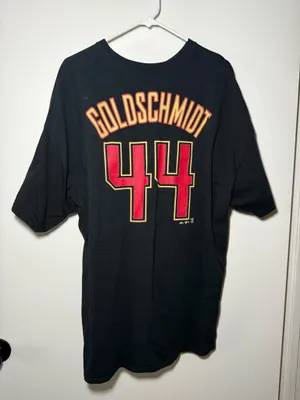 Majestic Arizona Diamondbacks Paul Goldschmidt T-Shirt Black Mens 2XL thumbnail 4