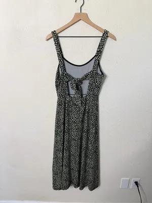 Free People Lorelai Printed Midi Dress Green Floral Womens Size S thumbnail 5