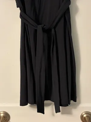 Lululemon Cotton Wrap-Front T-Shirt Dress black size 6 athleisure thumbnail 8