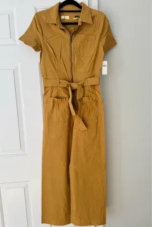 Anthropologie Maeve The Colette Weekend Zip Front Jumpsuit, Size 8 thumbnail 7