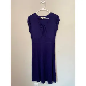 NWOT Boden Purple Knot Front Jersey Dress Women’s Size 6 thumbnail 2