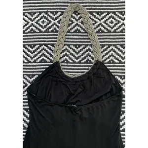 Cable & Gauge Black Braided Chain Halter Top thumbnail 12