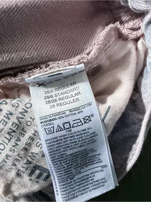 GAP Baggy Mid Rise Ultrasoft Wide Leg Jeans Light Purple Lavender 28 6R thumbnail 4