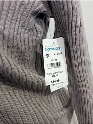 Honeydew USA Gray Ribbed up V-Neck Button Front Cardigan thumbnail 8