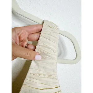 NWT Anthropologie Let Me Be One-Shoulder Pleated Maxi Dress Cream White Medium thumbnail 5