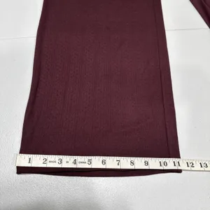 Lands' End Women's Pointelle Sleep Pajama Pants Wide Leg Size M (10-12) Burgundy thumbnail 12