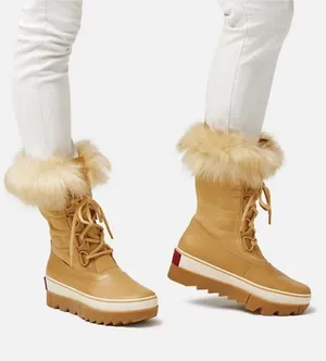 Sorel Joan of Arctic Next Faux Fur Boots in Curry thumbnail 1