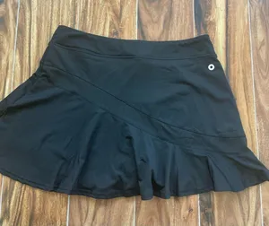 Ekouaer NWT Black Mesh Tennis Skirt w/Shorts Underneath Size XL thumbnail 11