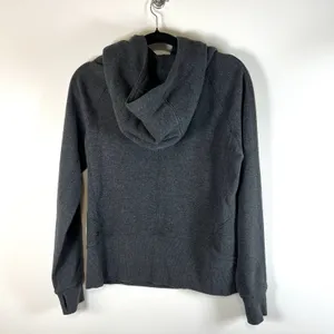 Lululemon Hoodie Womens Size‎ 8 Grey Heavy Sweater Pullover Pockets Performance thumbnail 5