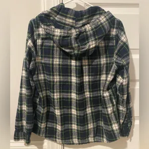 L.L.Bean Flannel Zip-Up Hoodie Jacket thumbnail 2