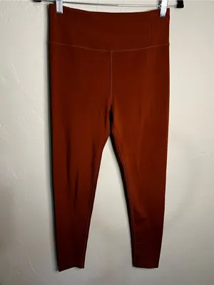 Girlfriend Collective Hi Rise Full Length Sedona Terracotta Activewear‎ Leggings thumbnail 2
