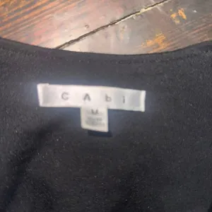 CAbi black ponte knit moto M classic minimalist jacket thumbnail 3