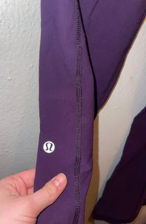 Lululemon Reversible Purple  Flare Leggings thumbnail 1