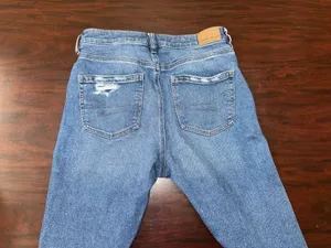 American Eagle Stretch Distressed Mom Jeans Size 4 X-Short thumbnail 4