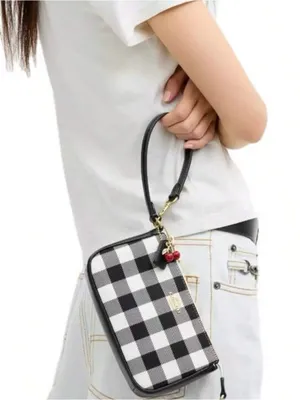 Coach Nolita 19 With Gingham Print And Charm thumbnail 3