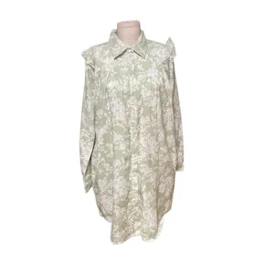 Roller Rabbit Caxias Darya Dress‎ Sage Green White Floral Size Small thumbnail 3
