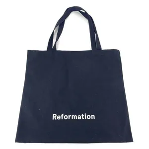 Reformation Canvas Shopping Tote Bag‎ Womens OS Black Everyday Carryall Eco Bag thumbnail 1