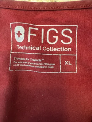 Figs Technical Collection Crewneck casma scrub top two pocket size xl thumbnail 2