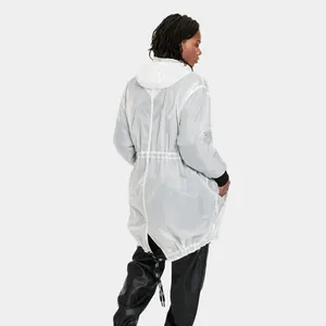 UGG BRITTANY HOODED Sheer ANORAK White S NWT Rain Festival Stay Dry Tailgating thumbnail 2