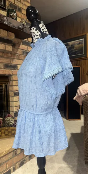 Dalin. Light Blue Blouse Size M thumbnail 1