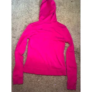 Moda International Womens Medium Magenta Pink Henley Hoodie‎ Long Sleeve Top thumbnail 4