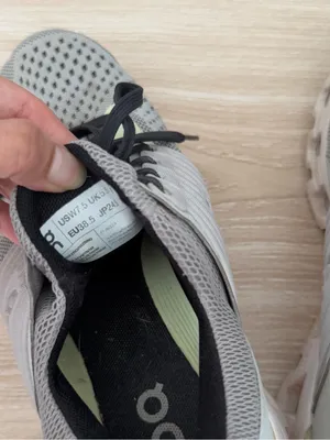 On Running Womens 7.5 Cloudswift Sneakers Alloy Glacier Grey Lime thumbnail 4