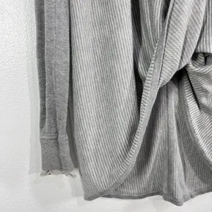 Lululemon Iconic‎ Sweater Wrap Gray Boolux Cashmere Blend Open Drape Cardigan thumbnail 5