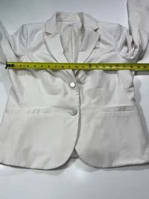 Calvin Klein White Two-Button Single-Breasted Blazer thumbnail 4