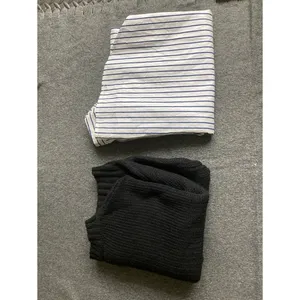 Knitted sweater and Stripes Shirt Dress Women‎ long-Length Shirt Dress thumbnail 2