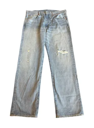 Denimist Lindsay Slim Boyfriend Jeans Light Wash Denim Distressed Size 31 Womens thumbnail 1