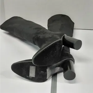 Torgeis Womens Knee High Boots Sz 6 Black Chunky Heel Coastal Cowgirl Whimsigoth thumbnail 9