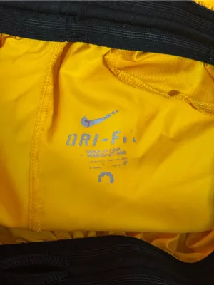 Nike Men’s Bright Yellow Athletic Shorts with White Trim thumbnail 3